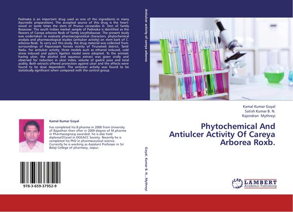 Produktbild: Phytochemical And Antiulcer Activity Of Careya Arborea Roxb.
