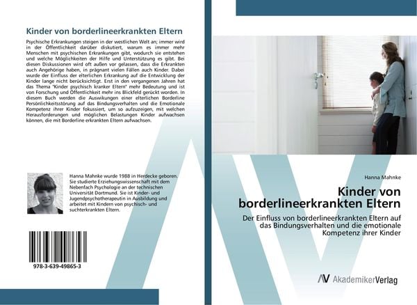 Kinder von borderlineerkrankten Eltern, Taschenbuch von Hanna Mahnke, AV Akademikerverlag, 9783639498653