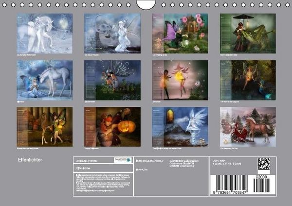 Produktbild: Elfenlichter (Wandkalender immerw&auml;hrend DIN A4 quer)