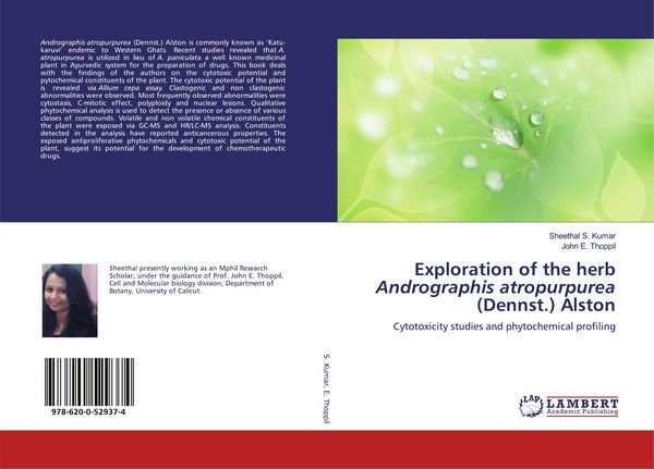 Produktbild: Exploration of the herb Andrographis atropurpurea (Dennst.) Alston