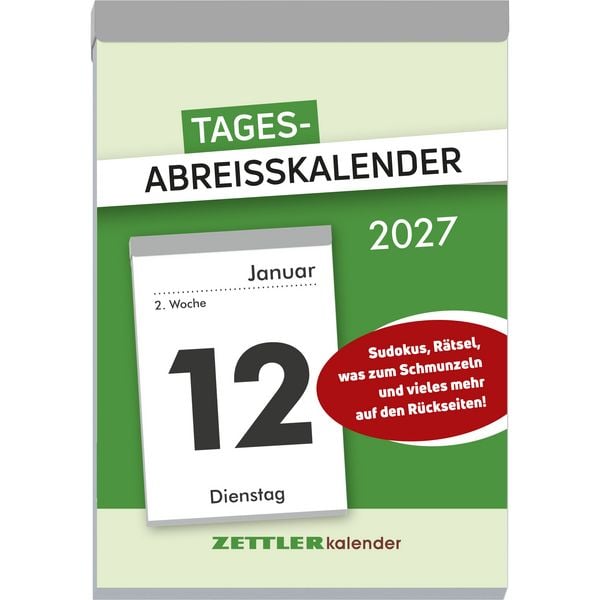 Produktbild: Tagesabrei&szlig;kalender XXL 2027