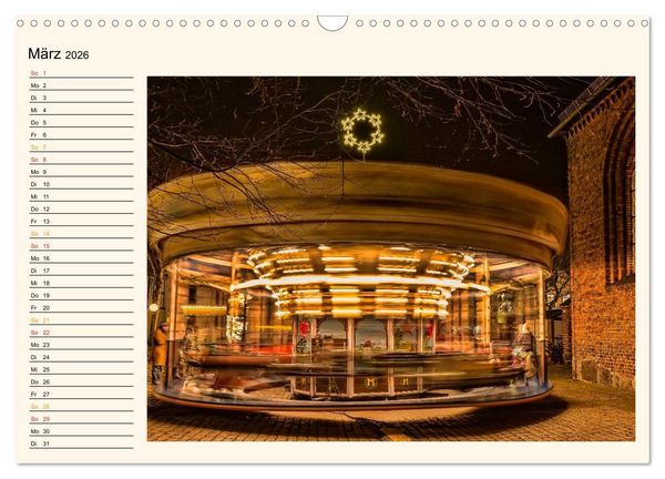 Produktbild: Karussell - Nostalgie (Wandkalender 2026 DIN A3 quer), CALVENDO Monatskalender