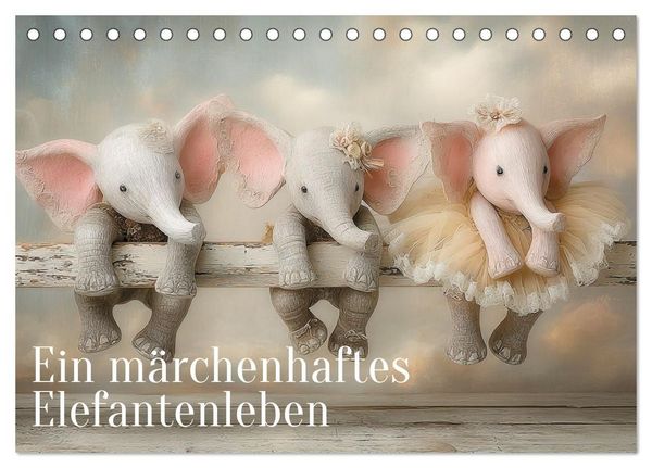 Produktbild: Ein m&auml;rchenhaftes Elefantenleben (Tischkalender 2027 DIN A5 quer), CALVENDO Monatskalender