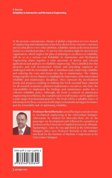 Produktbild: Reliability in Automotive and Mechanical Engineering