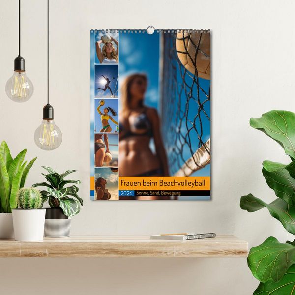 Produktbild: Frauen beim Beachvolleyball - Sonne, Sand, Bewegung (Wandkalender 2026 DIN A3 hoch), CALVENDO Monatskalender