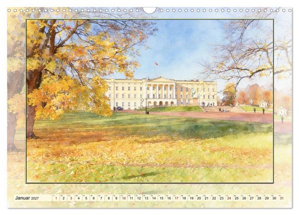 Produktbild: Impressionen aus Norwegen (Wandkalender 2027 DIN A3 quer), CALVENDO Monatskalender