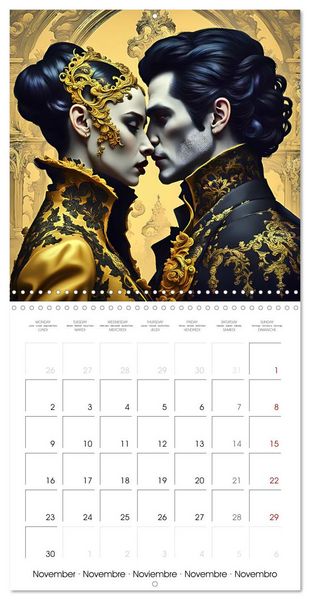 Produktbild: Vampire Pairs of Darkness (Wall Calendar 2026 12 &times; 12 Inch) CALVENDO 12 Month Wall Calendar