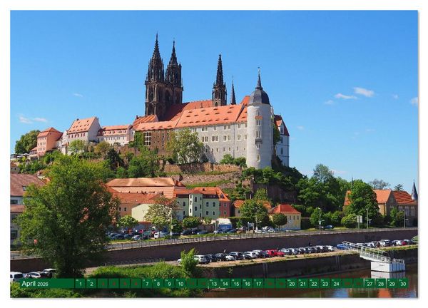 Produktbild: Schl&ouml;sser und Burgen zwischen Werra und Elbe (Wandkalender 2026 DIN A3 quer), CALVENDO Monatskalender