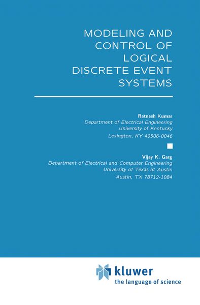 Produktbild: Modeling and Control of Logical Discrete Event Systems