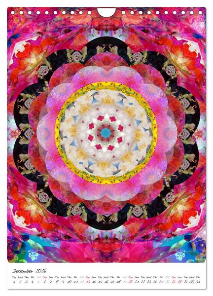 Produktbild: MANDALA COMPOSITIONS (Wall Calendar 2026 DIN A4 portrait), CALVENDO 12 Month Wall Calendar