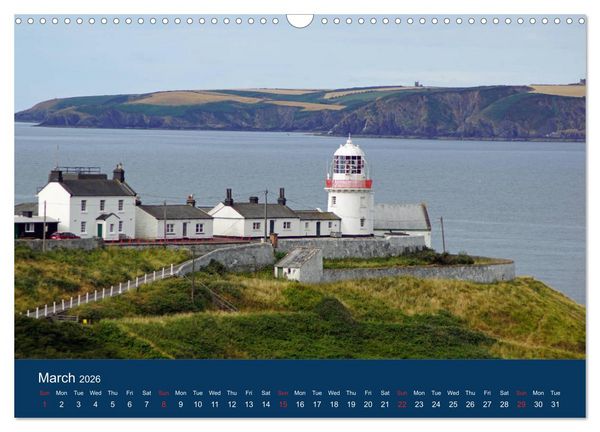 Produktbild: Irish Lighthouses - Beacons along Ireland's wild coast (Wall Calendar 2026 DIN A3 landscape), CALVENDO 12 Month Wall Calendar