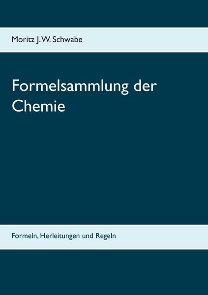 Produktbild: Formelsammlung der Chemie