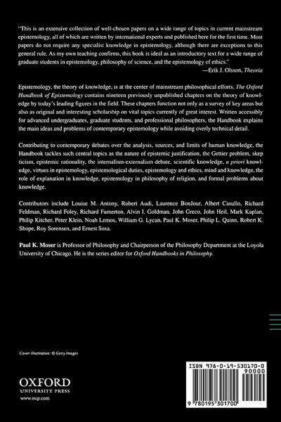 Produktbild: The Oxford Handbook of Epistemology