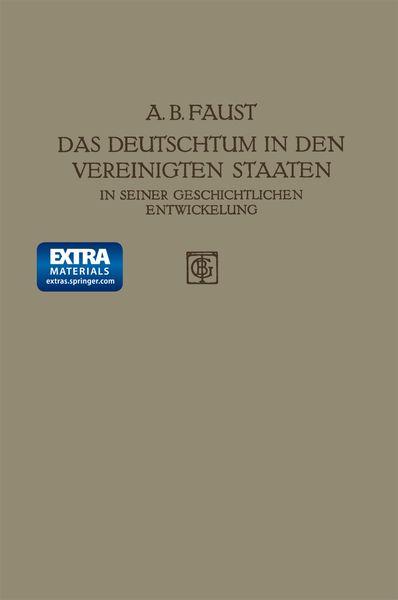 Produktbild: Das Deutschtum in den Vereinigten Staaten