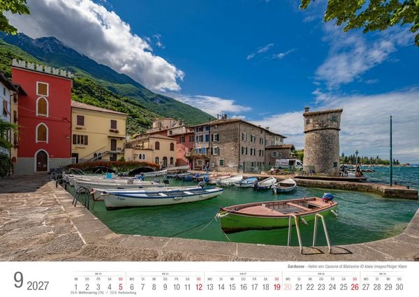 Produktbild: Gardasee 2027 Bildkalender A3 cm quer, spiralgebunden