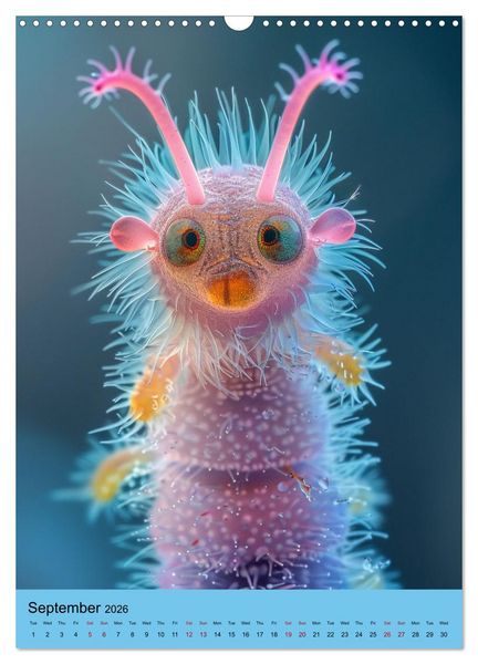 Produktbild: Microbial Cuteness (Wall Calendar 2026 DIN A3 portrait), CALVENDO 12 Month Wall Calendar