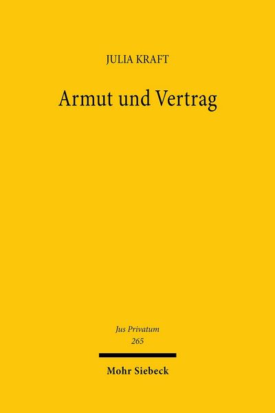 Produktbild: Armut und Vertrag