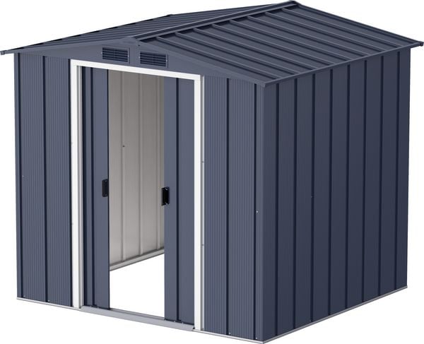 Produktbild: Metall Ger&auml;tehaus 202x174 Gartenhaus Schiebet&uuml;ren