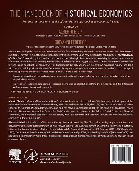 Produktbild: The Handbook of Historical Economics