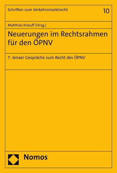 Produktbild: Neuerungen im Rechtsrahmen f&uuml;r den &Ouml;PNV