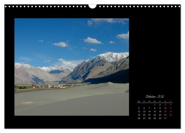 Produktbild: Ladakh, Berge und Spruchweisheiten (Wandkalender 2026 DIN A3 quer), CALVENDO Monatskalender