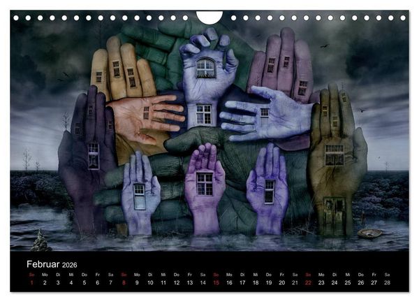 Produktbild: Moderner Surrealismus (Wandkalender 2026 DIN A4 quer), CALVENDO Monatskalender