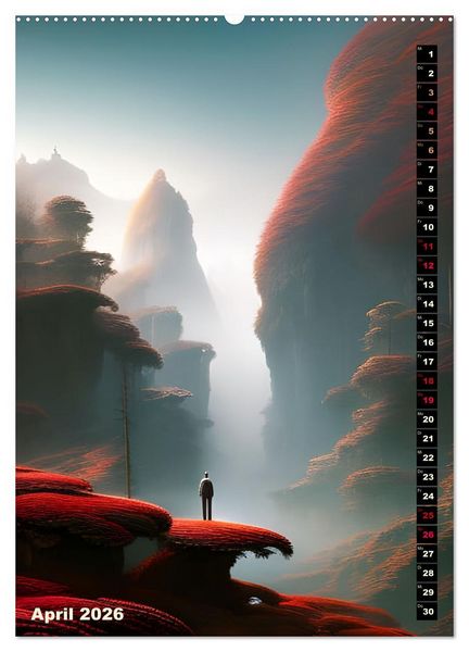 Produktbild: Fantastische Wanderungen (hochwertiger Premium Wandkalender 2026 DIN A2 hoch), Kunstdruck in Hochglanz