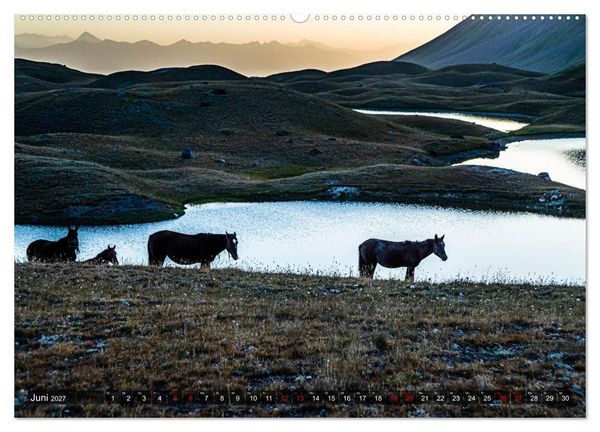 Produktbild: Auf der Seidenstra&szlig;e durch das Pamir-Gebirge (Wandkalender 2027 DIN A2 quer), CALVENDO Monatskalender