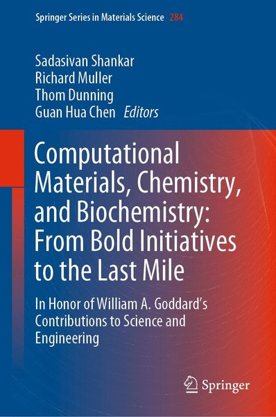 Produktbild: Computational Materials, Chemistry, and Biochemistry: From Bold Initiatives to the Last Mile