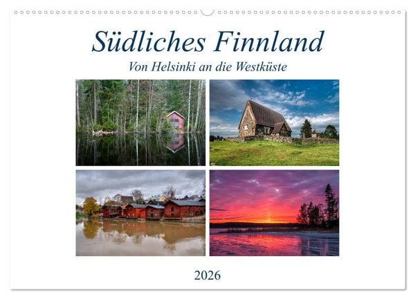 Südliches Finnland (Wandkalender 2026 DIN A2 quer), CALVENDO Monatskalender