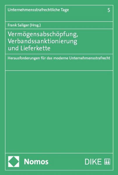 Produktbild: Verm&ouml;gensabsch&ouml;pfung, Verbandssanktionierung und Lieferkette