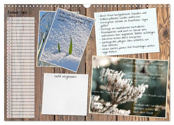 Produktbild: Was ist noch im Garten zu tun? (Wandkalender 2026 DIN A3 quer), CALVENDO Monatskalender