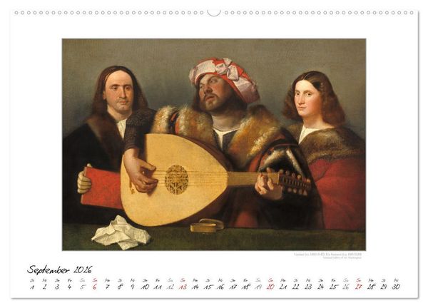 Produktbild: KlangFarben - Musik im Bild Kunstkalender (hochwertiger Premium Wandkalender 2026 DIN A2 quer), Kunstdruck in Hochglanz