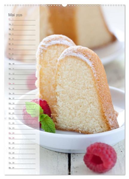 Produktbild: Geb&auml;ck und Kuchen K&uuml;chenplaner (hochwertiger Premium Wandkalender 2026 DIN A2 hoch), Kunstdruck in Hochglanz