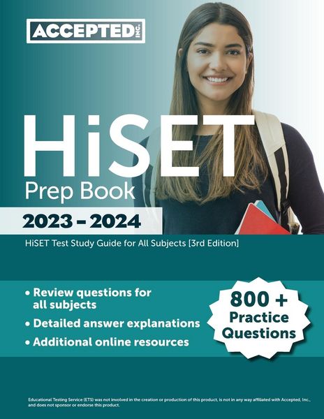 Produktbild: HiSET Prep Book 2023-2024