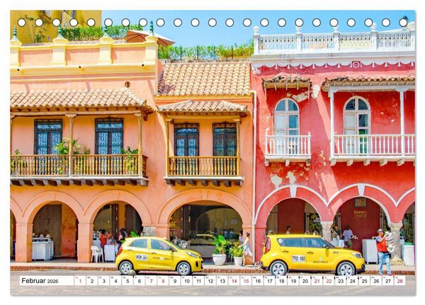 Produktbild: Cartagena - Stadt an der Karibikk&uuml;ste Kolumbiens (Tischkalender 2026 DIN A5 quer), CALVENDO Monatskalender