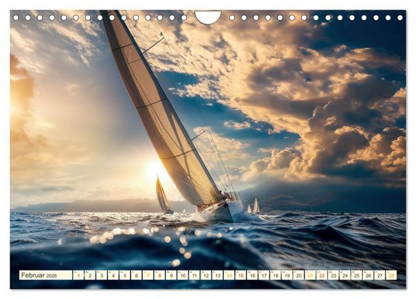 Produktbild: Segeln - sch&ouml;ne Momente (Wandkalender 2026 DIN A4 quer), CALVENDO Monatskalender