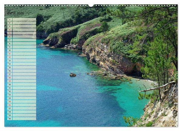 Produktbild: FINISTERE La pointe du bout du monde (Calendrier mural 2026 DIN A2 vertical) calendrier de bureau