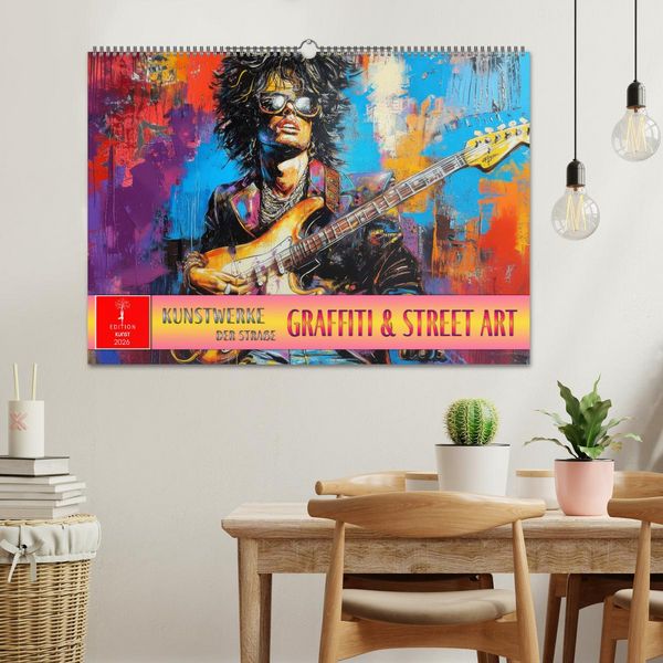 Produktbild: Graffiti & Street Art - Kunstwerke der Stra&szlig;e (Wandkalender 2026 DIN A2 quer), CALVENDO Monatskalender