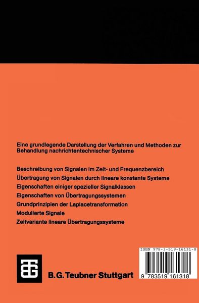 Produktbild: Elemente nachrichtentechnischer Systeme
