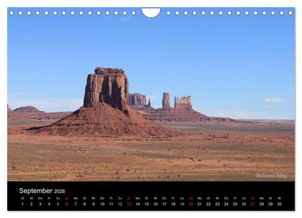 Produktbild: United States National Parks (Wandkalender 2026 DIN A4 quer), CALVENDO Monatskalender