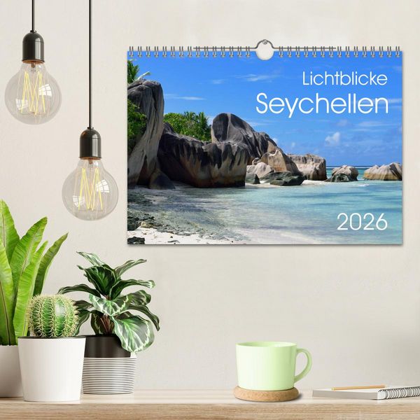 Produktbild: Lichtblicke - Seychellen (Wandkalender 2026 DIN A4 quer), CALVENDO Monatskalender