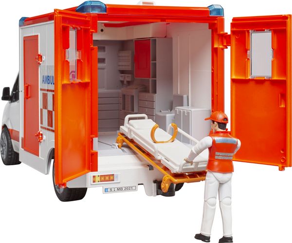 Produktbild: bruder 02676 MB Sprinter Ambulanz mit L+S Modul und Fahrer