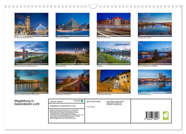 Produktbild: Magdeburg in besonderem Licht (Wandkalender 2027 DIN A3 quer), CALVENDO Monatskalender