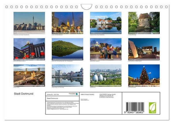 Produktbild: Stadt Dortmund (Wandkalender 2026 DIN A4 quer), CALVENDO Monatskalender
