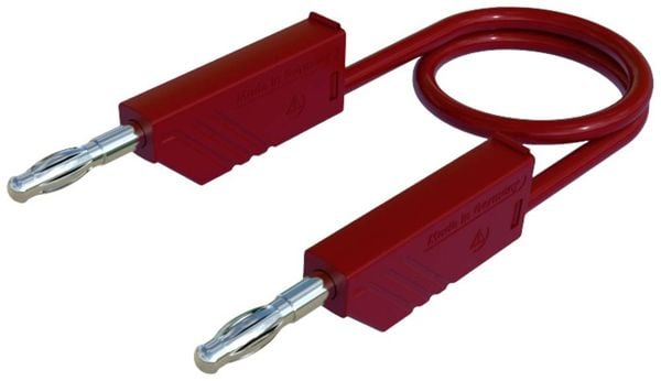 Hirschmann Test & Measurement CO MLN 25/1 Messleitung Lamellenstecker 4 mm Lamellenstecker 4 mm 25.00 cm Rot 1 St.