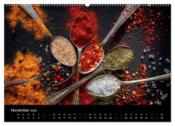 Produktbild: Spice Art - Gew&uuml;rze in Szene gesetzt (hochwertiger Premium Wandkalender 2026 DIN A2 quer), Kunstdruck in Hochglanz