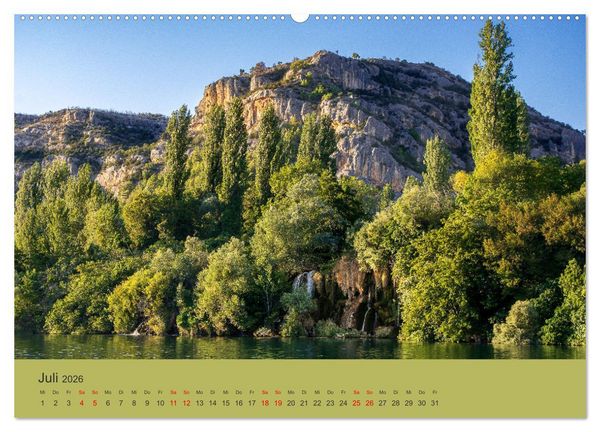 Produktbild: Nationalpark Krka - Wasser-Wunderwelt in Dalmatien (Wandkalender 2026 DIN A2 quer), CALVENDO Monatskalender