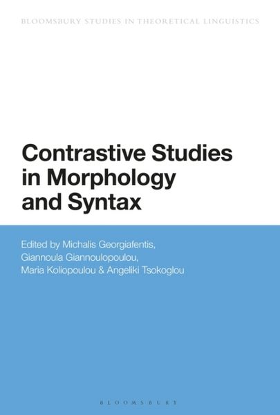 Produktbild: Contrastive Studies in Morphol