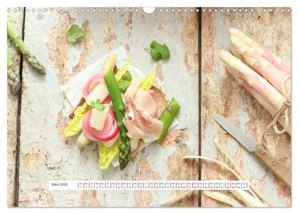 Produktbild: K&ouml;stlicher Spargel (Wandkalender 2026 DIN A3 quer), CALVENDO Monatskalender